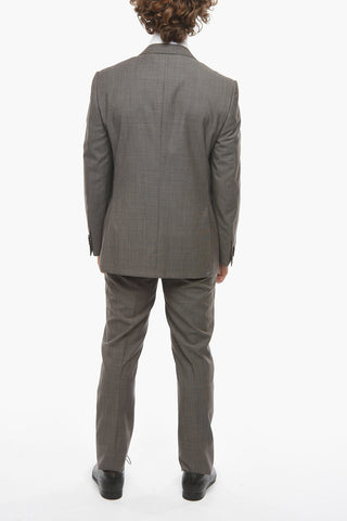 Virgin Wool ACADEMY Pin Check Suit