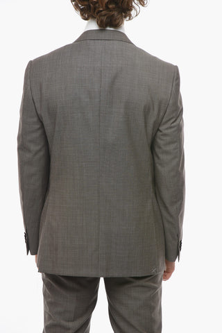Virgin Wool ACADEMY Pin Check Suit