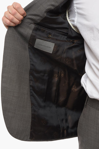 Virgin Wool ACADEMY Pin Check Suit