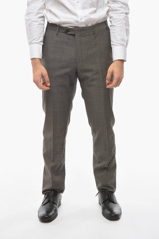 Virgin Wool ACADEMY Pin Check Suit
