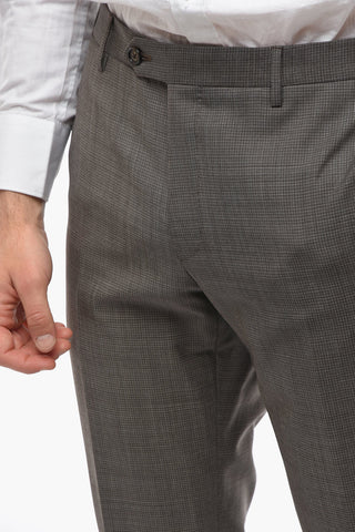 Virgin Wool ACADEMY Pin Check Suit