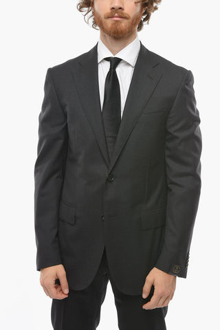 Virgin Wool LEADER Blazer with Flap Pockets