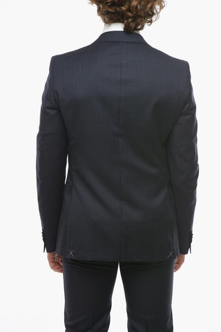 CC COLLECTION Virgin Wool RESET Suit with Pin Check Motif