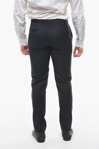 CC COLLECTION Virgin Wool RESET Suit with Pin Check Motif
