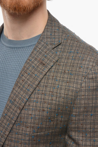 Blazer GATE aus Leinenmischung mit Fil-à-Fil-Muster