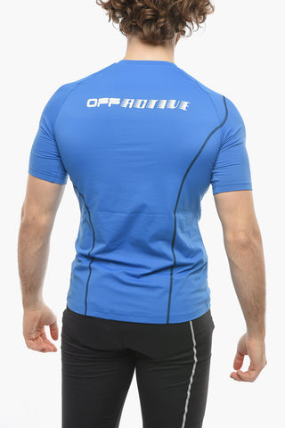 ACTIVE T-Shirt Termica COMPRESSION con Logo Stampato