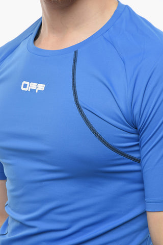 ACTIVE T-Shirt Termica COMPRESSION con Logo Stampato