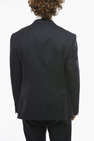Virgin-wool ACADEMY Suit with Notch Lapel