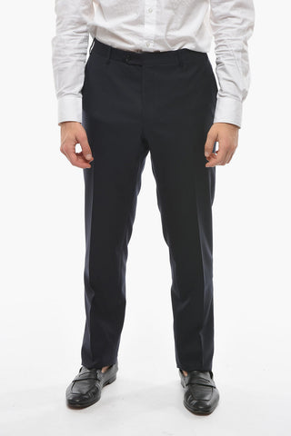Virgin-wool ACADEMY Suit with Notch Lapel