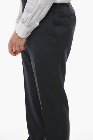 Virgin-wool ACADEMY Suit with Notch Lapel
