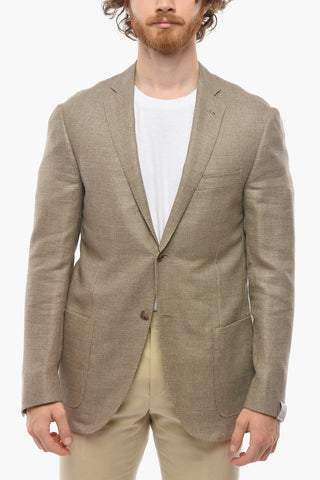 Blazer 2 Bottoni GATE in Misto Seta Tweed