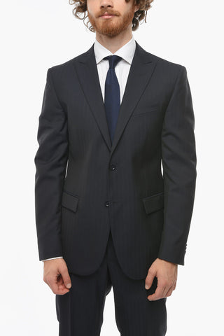 CC COLLECTION Peak Lapel REFINED Herringbone Suit
