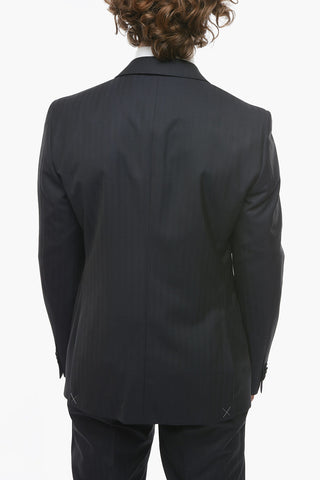 CC COLLECTION Peak Lapel REFINED Herringbone Suit