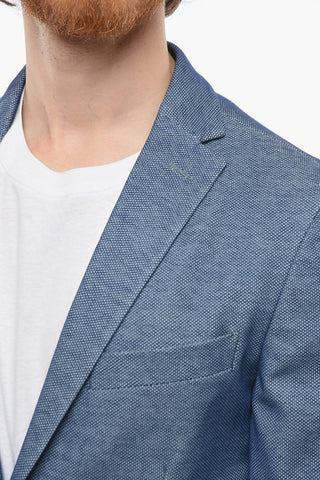 CC COLLECTION Bird's Eye Motif RESET Cotton Blazer