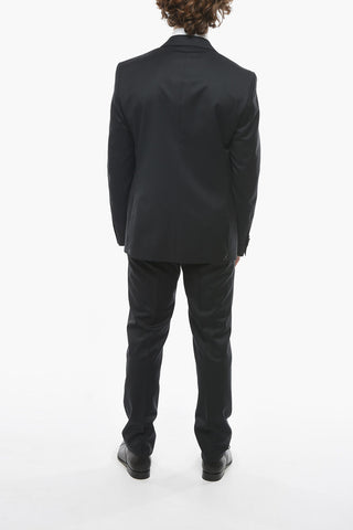 CC COLLECTION Minicheckered RIGHT Virgin-wool Suit with Brooch