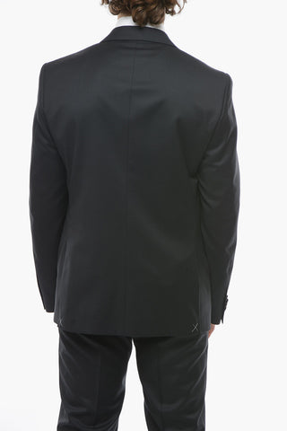 CC COLLECTION Minicheckered RIGHT Virgin-wool Suit with Brooch