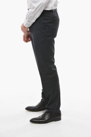 CC COLLECTION Minicheckered RIGHT Virgin-wool Suit with Brooch