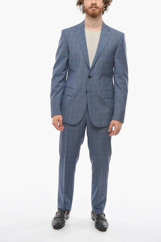 CC COLLECTION Virgin Wool REFINED Suit with District Check Motif