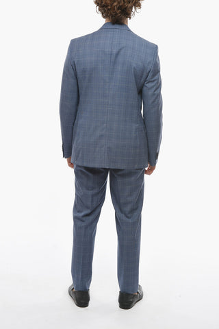 CC COLLECTION Virgin Wool REFINED Suit with District Check Motif