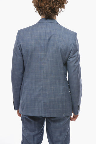CC COLLECTION Virgin Wool REFINED Suit with District Check Motif