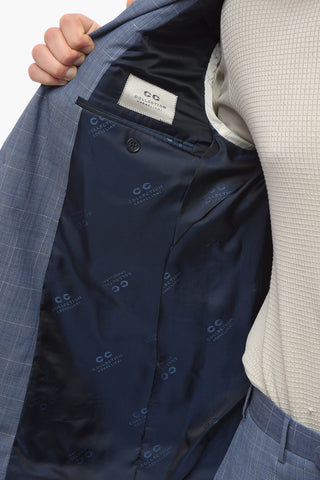 CC COLLECTION Virgin Wool REFINED Suit with District Check Motif