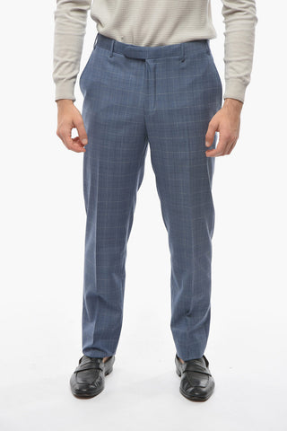 CC COLLECTION Virgin Wool REFINED Suit with District Check Motif