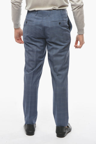 CC COLLECTION Virgin Wool REFINED Suit with District Check Motif