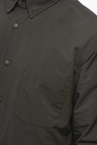 Padded Jacket with Chest Pocket and Collar