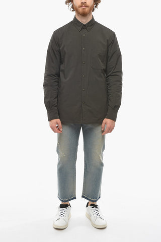 Padded Jacket with Chest Pocket and Collar