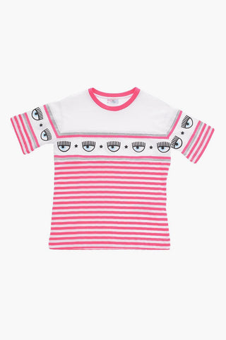 Awning Striped Crew-Neck T-shirt with Lurex Details