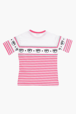 Awning Striped Crew-Neck T-shirt with Lurex Details