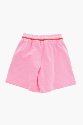 Cotton Shorts with Teddy Embroidery