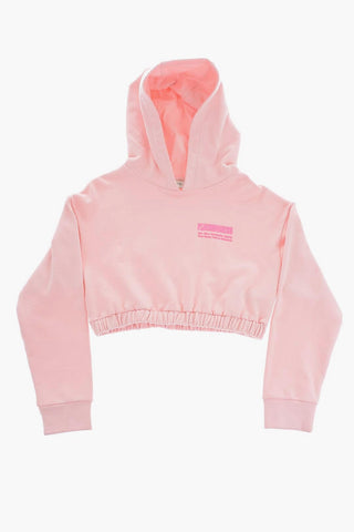 Felpa Hoodie con Logo in Rilievo
