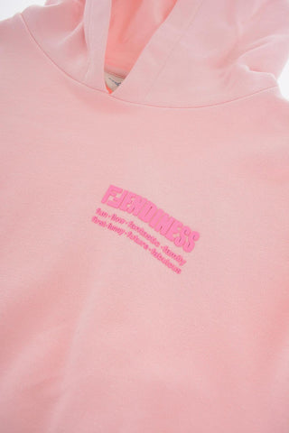 Felpa Hoodie con Logo in Rilievo