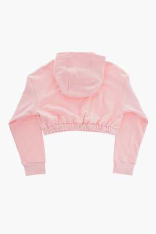 Felpa Hoodie con Logo in Rilievo