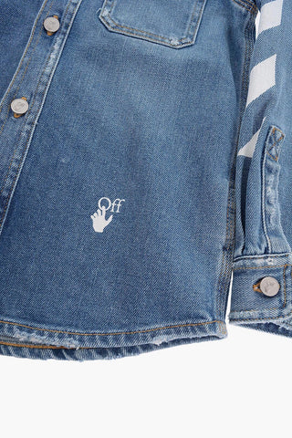 Denim Overshirt with Breast Pocket