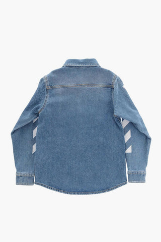 Denim Overshirt with Breast Pocket