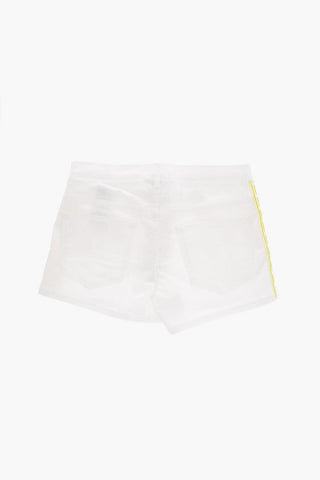 Stretch Cotton Shorts with Side FF Logo Band