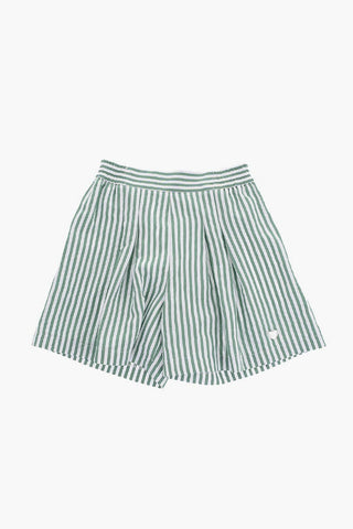 Awning Striped Double Pleat Shorts