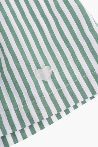 Awning Striped Double Pleat Shorts