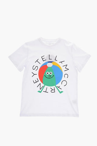 T-Shirt Girocollo Stampata sul Fronte