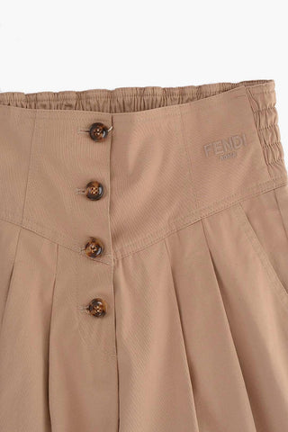 High Waist Double Pleat Palazzo Pants