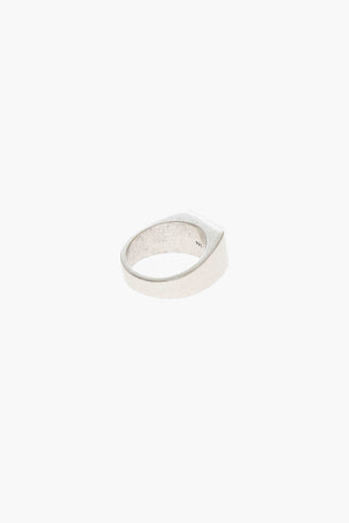 Anello Geometrico IMAI in Argento Con Sigillo