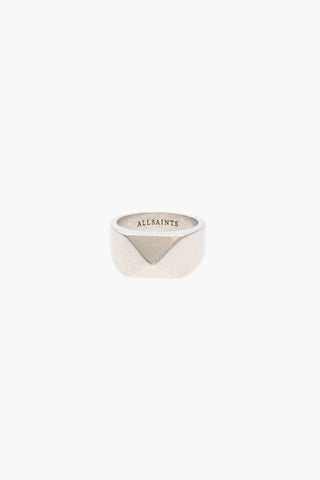 Anello Geometrico IMAI in Argento Con Sigillo