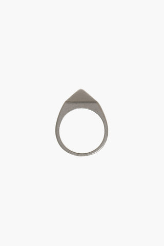 Anello Geometrico IMAI in Argento Con Sigillo