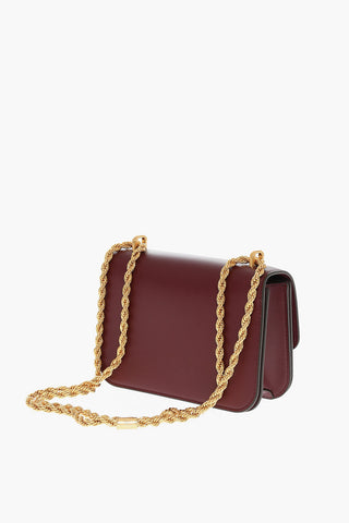 Borsa a Spalla ELEANOR SMALL in Pelle con Applicazione Logo