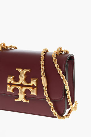 Borsa a Spalla ELEANOR SMALL in Pelle con Applicazione Logo