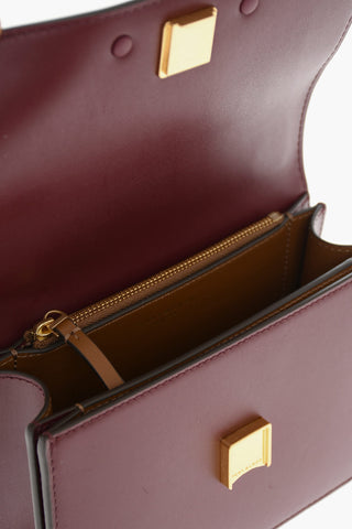 Borsa a Spalla ELEANOR SMALL in Pelle con Applicazione Logo