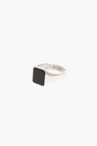 Silver Signet Ring with Stone