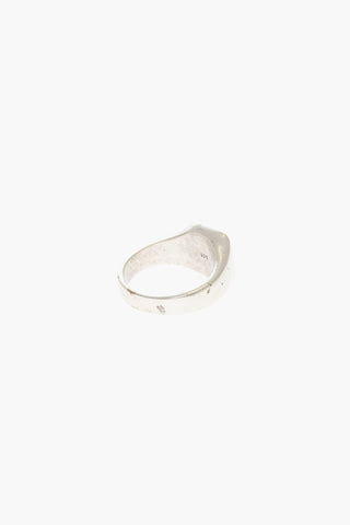 Silver Signet Ring with Stone